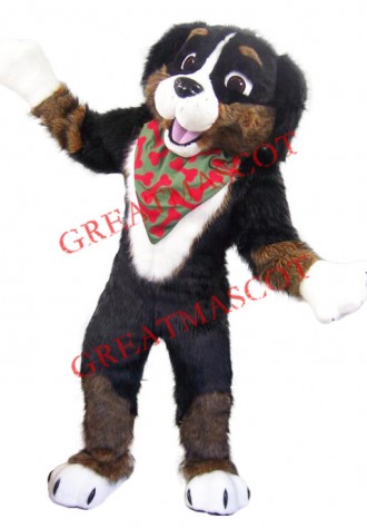 Superb Friendly Brown Dog Mascot Costume