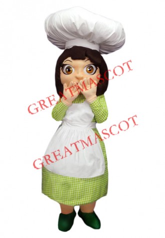 Superb Female Chef Mascot Costume