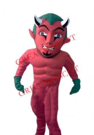 Halloween Red Devil Mascot Costume