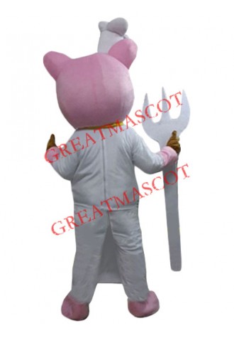 Pig Chef Mascot Costume