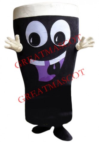 Happy Coffee Cup Mascot Costume