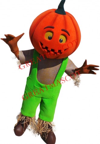 Superb Halloween Pumpkin Mascot Costume