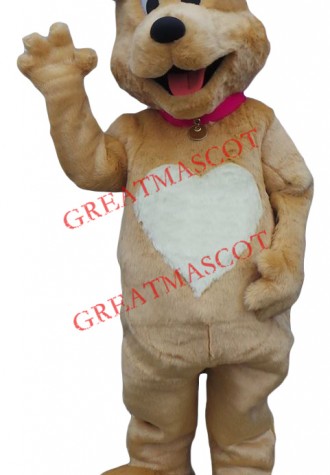 Superb Lovely Brown Dog Mascot Costume