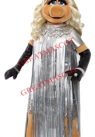 Superb Miss Piggy Mascot Costume