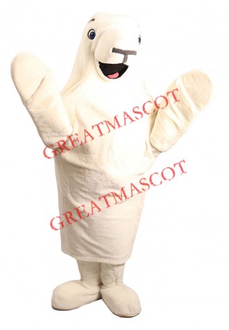White Sea Lion Mascot Costume