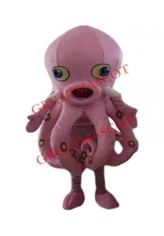 Affordable Pink Octopus Mascot Costume