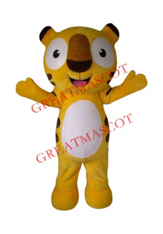 Affordable Happy Tiger Mascot Costume