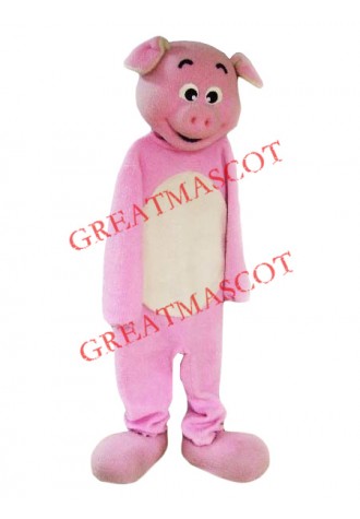 Affordable Lovely Pink Pig Mascot Costume