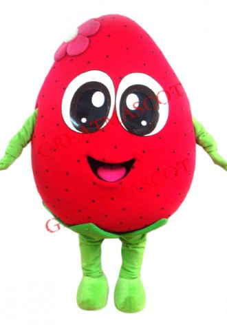 Superb Strawberry Mascot Costume