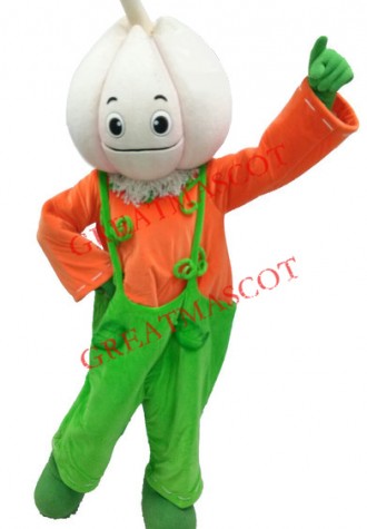Superb Garlic Boy Mascot Costume