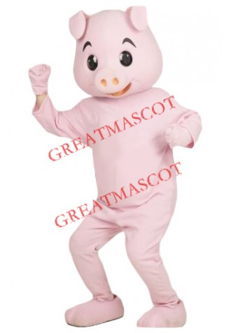 Superb Friendly Pink Pig Mascot Costume
