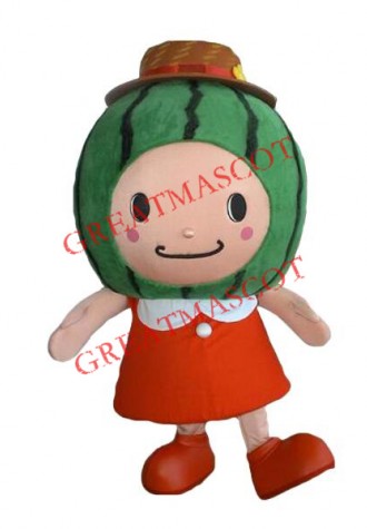 Watermelon Girl Mascot Costume