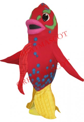 Red Goldfish Mascot Costume