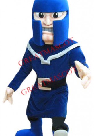 Power Blue Warrior Mascot Costume