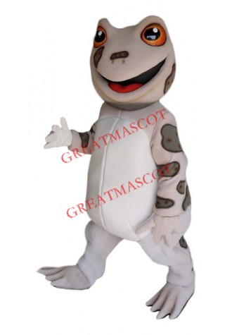 Friendly Brown Frog Mascot Costume