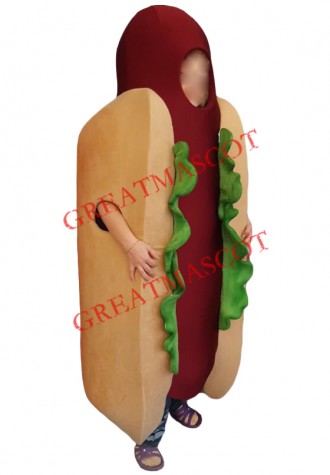 Superb Hot Dog Mascot Costume