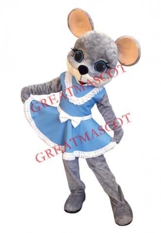 Lovely Female Mouse Mascot Costume