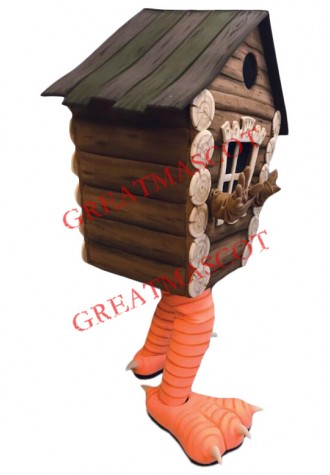 Superb Wooden House Mascot Costume