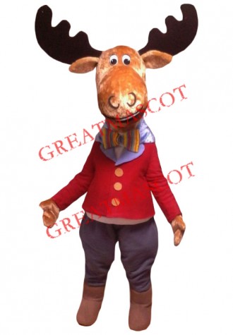 Superb Lightweight Moose Mascot Costume