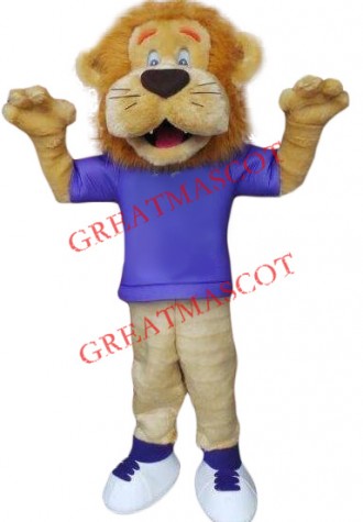 Superb Lightweight Sport Lion Mascot Costume