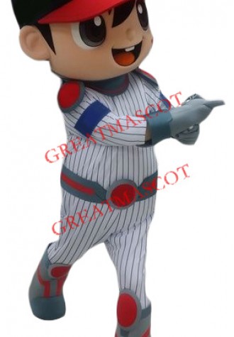 Superb Baseball Boy Mascot Costume