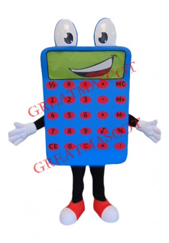 Superb Calculator Mascot Costume