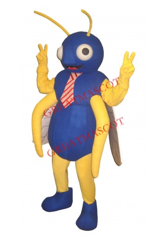 Big Blue Bug Mascot Costume