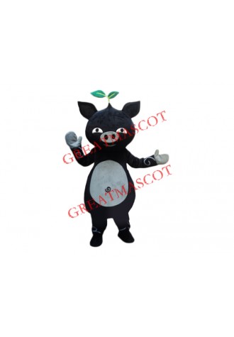 Affordable Black Pig Mascot Costume
