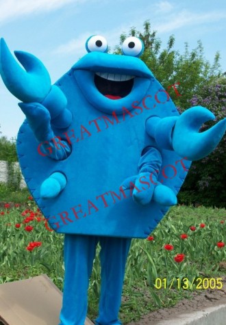 Blue Lightweight Crab Mascot Costume