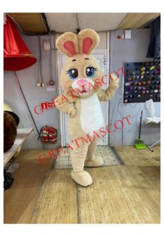 Beautiful Yellow Bunny Mascot Costume