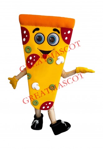 Friendly Lightweight Pizza Mascot Costume