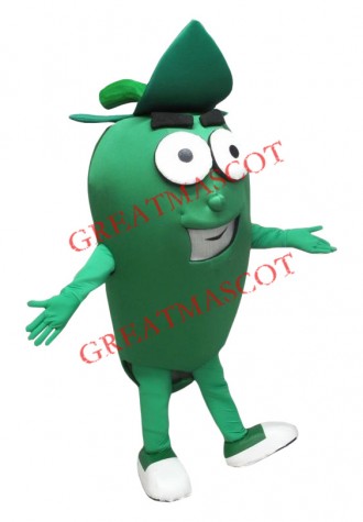 Green Pepper Mascot Costume