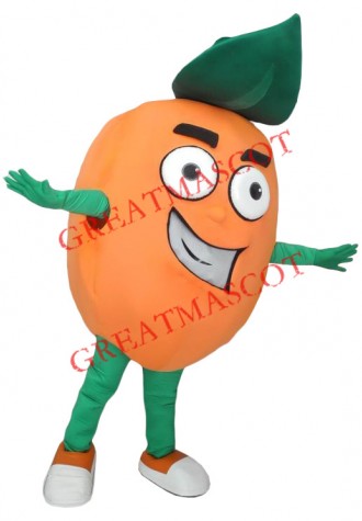 Superb Orange Mascot Costume