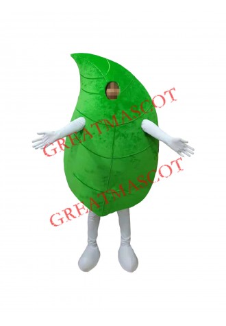 Affordable Green Leaf Mascot Costume