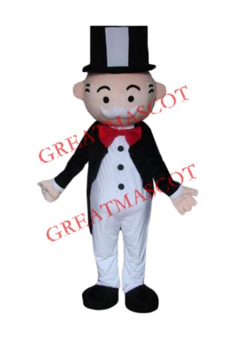 Superb Monopoly Man Mascot Costume