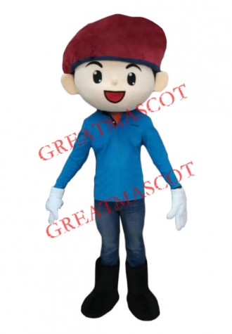 Young Policeman Mascot Costume