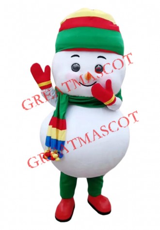 Christmas Snowman Baby Boy Mascot Costume