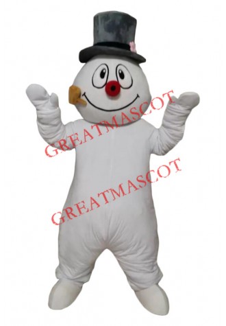 Affordable White Snowman Mascot Costume