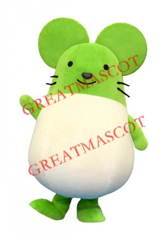 Lovely Green Mouse Mascot Costume