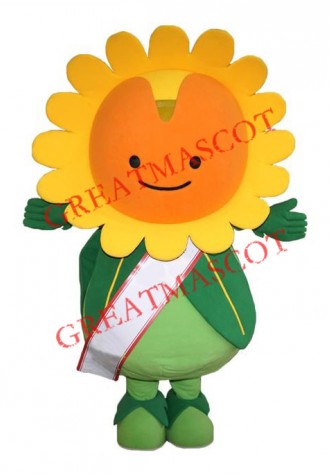Happy Lightweight Sun Flower Mascot Costume
