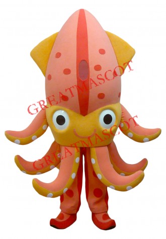 Lovely Squid Mascot Costume