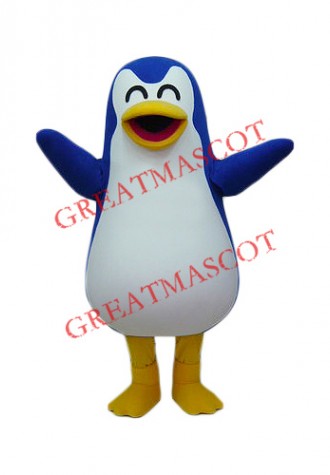 Lovely Blue Penguin Mascot Costume