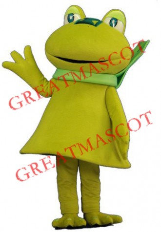Superb Lightweight Green Frog Mascot Costume