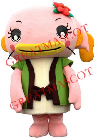 Lovely Pink Fish Mascot Costume