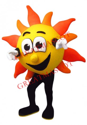 Happy Lightweight Sun Boy Mascot Costume