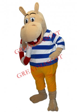 Superb Lovely Lightweight Hippo Mascot Costume