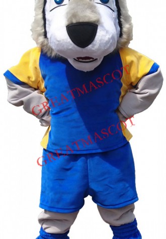 Superb Sport Lightweight Wolf Mascot Costume