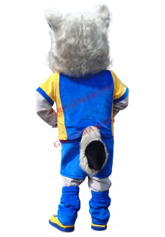 Superb Sport Lightweight Wolf Mascot Costume