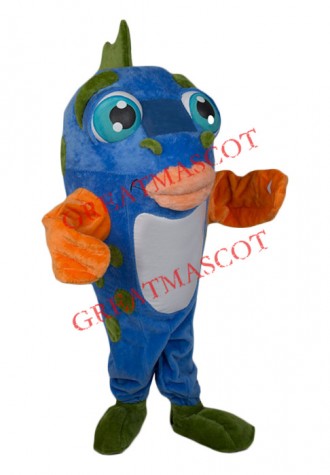 Superb Colorful Fish Mascot Costume