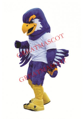 Sport Lightweight Purple Eagle Mascot Costume